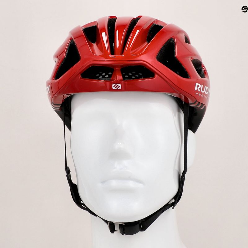 Fahrrad Helm Rudy Project Egos red comet/black shiny 7