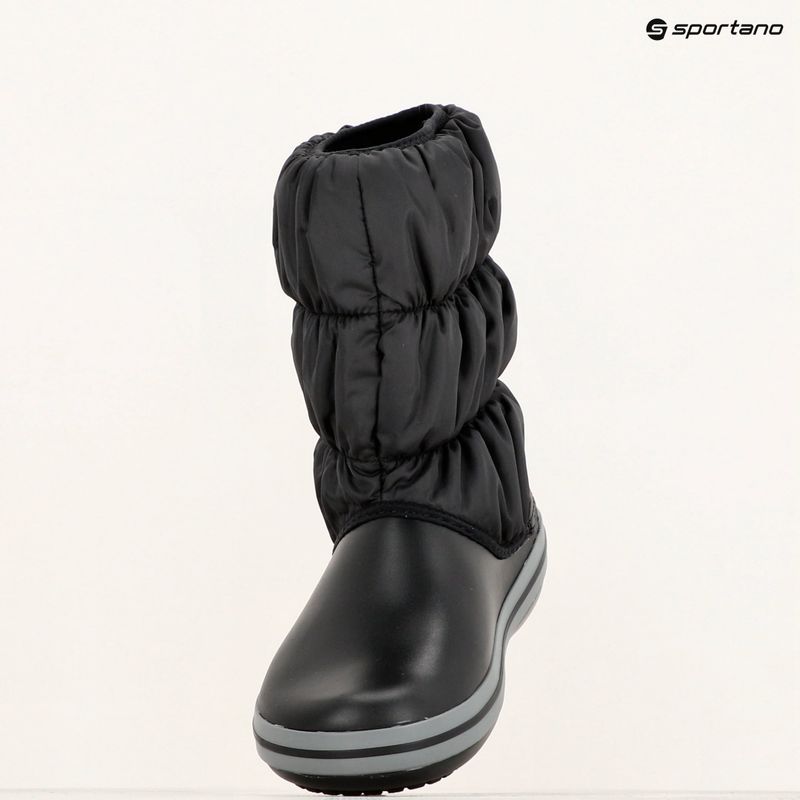Crocs Winter Puff Damen Schneestiefel schwarz/kohlefarben 9