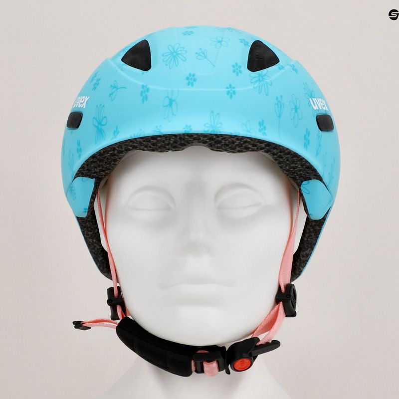 UVEX Kinderfahrradhelm Oyo Style Blumen cyan matt 13