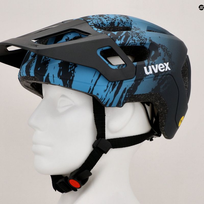 Kinderfahrradhelm UVEX React MIPS Jr azure/deep space matt 12