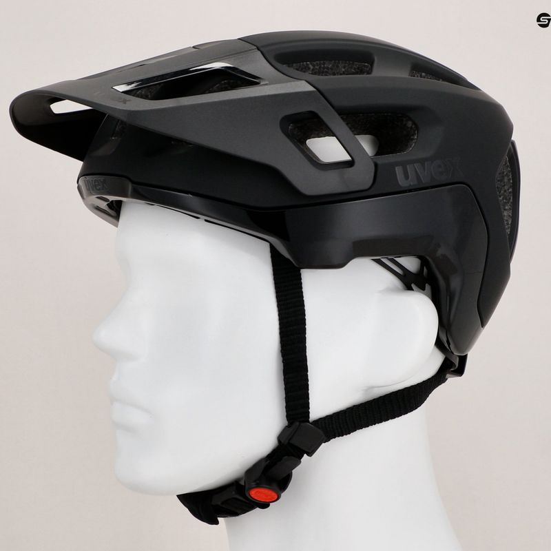 UVEX Fahrradhelm React schwarz matt 12