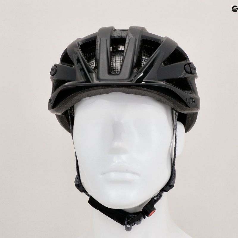 Fahrradhelm UVEX I-vo CC schwarz/rauch matt 13