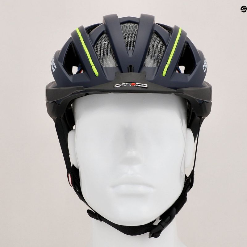 CASCO Fahrradhelm Cuda 2 blau/neongelb matt 9