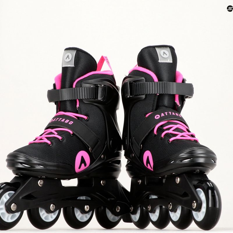 Damen Rollschuhe ATTABO Cyclone schwarz/rosa 21