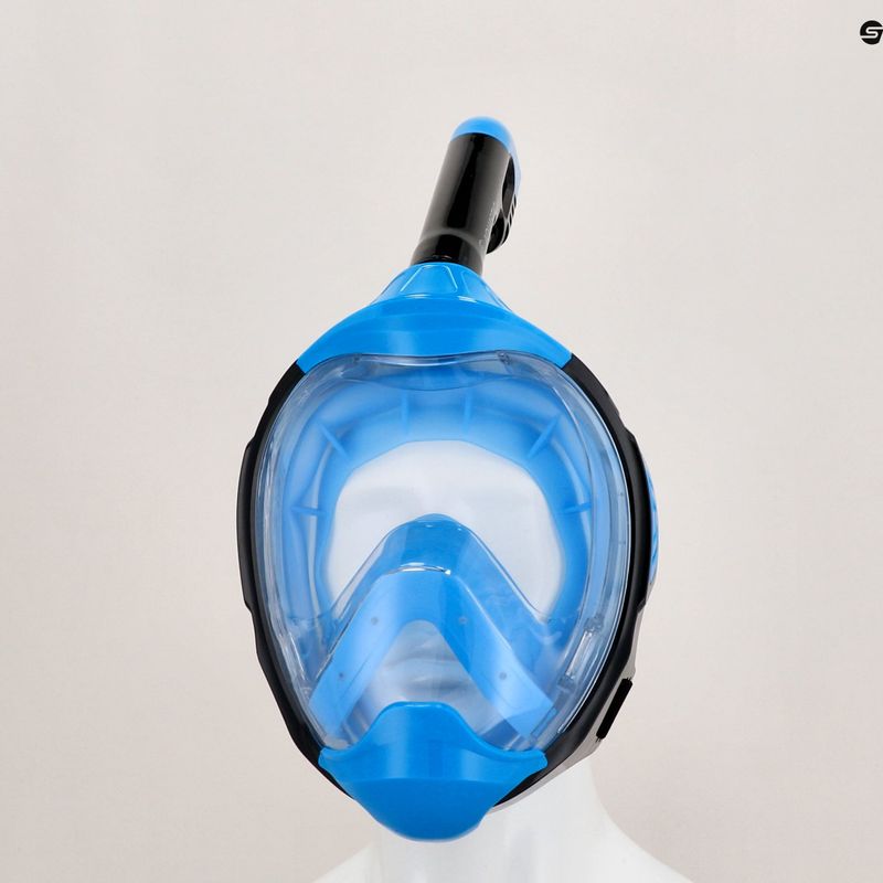 Vollgesichtsmaske zum Schnorcheln AQUASTIC KAI blau 10