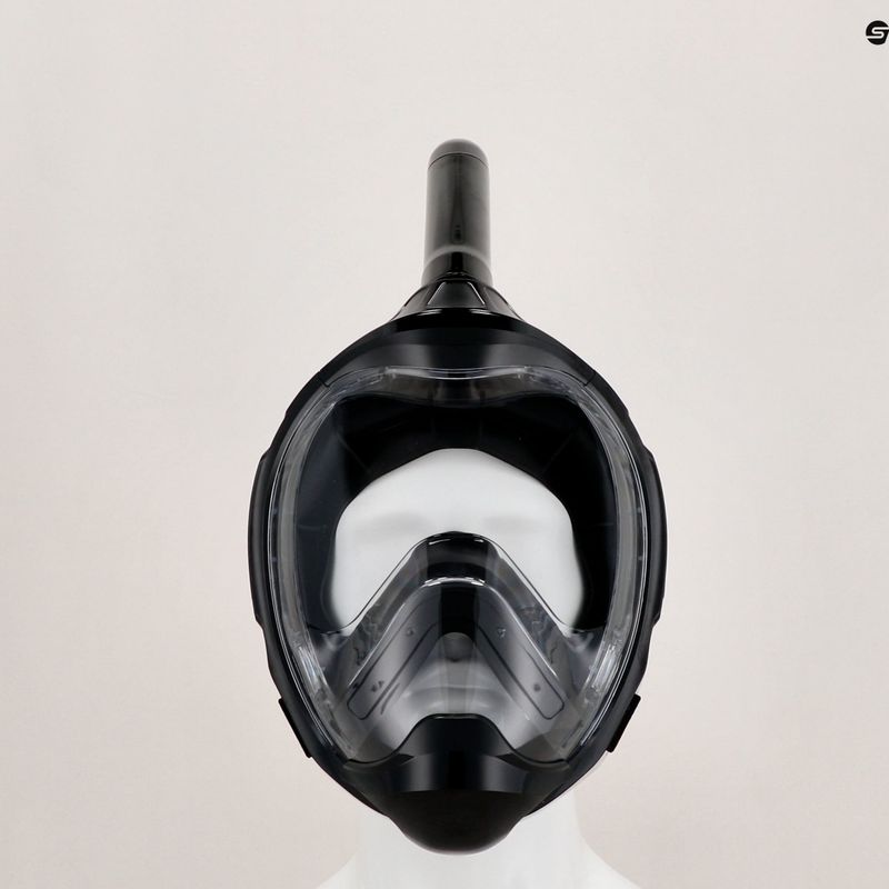Vollgesichtsmaske zum Schnorcheln AQUASTIC KAI schwarz 15