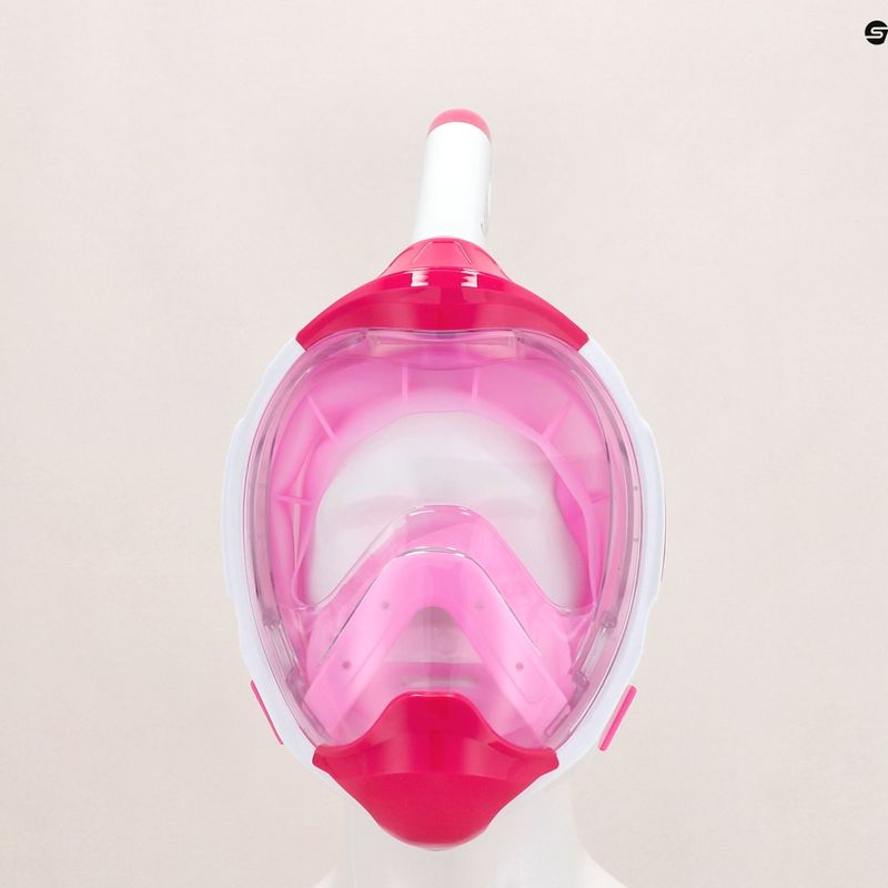 Vollgesichtsmaske zum Schnorcheln AQUASTIC KAI rosa 15