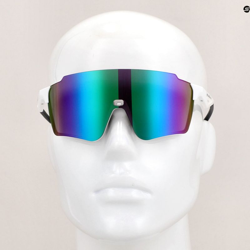 Sonnenbrille Red Bull SPECT Stun shiny white/smoke with purple-green mirror 9