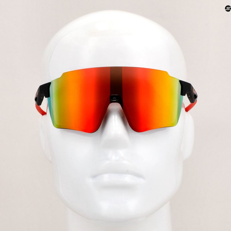 Sonnenbrille Red Bull SPECT Stun matt black/brown with red mirror 9