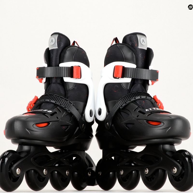 Kinder-Rollschuhe ATTABO APX schwarz 24