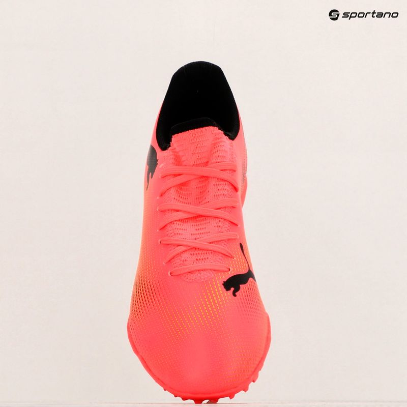 PUMA Future 7 Play TT Fußballschuhe sunset glow/puma schwarz/sun stream 9
