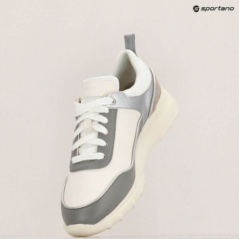 Geox Damen Schuhe Alleniee grau/optic weiß 10