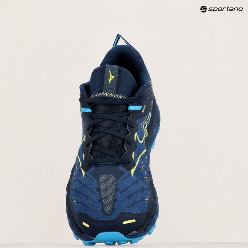 Herren Laufschuhe Mizuno Wave Mujin 10 Kleid blau/scharf grün/Schwimmkappe 14