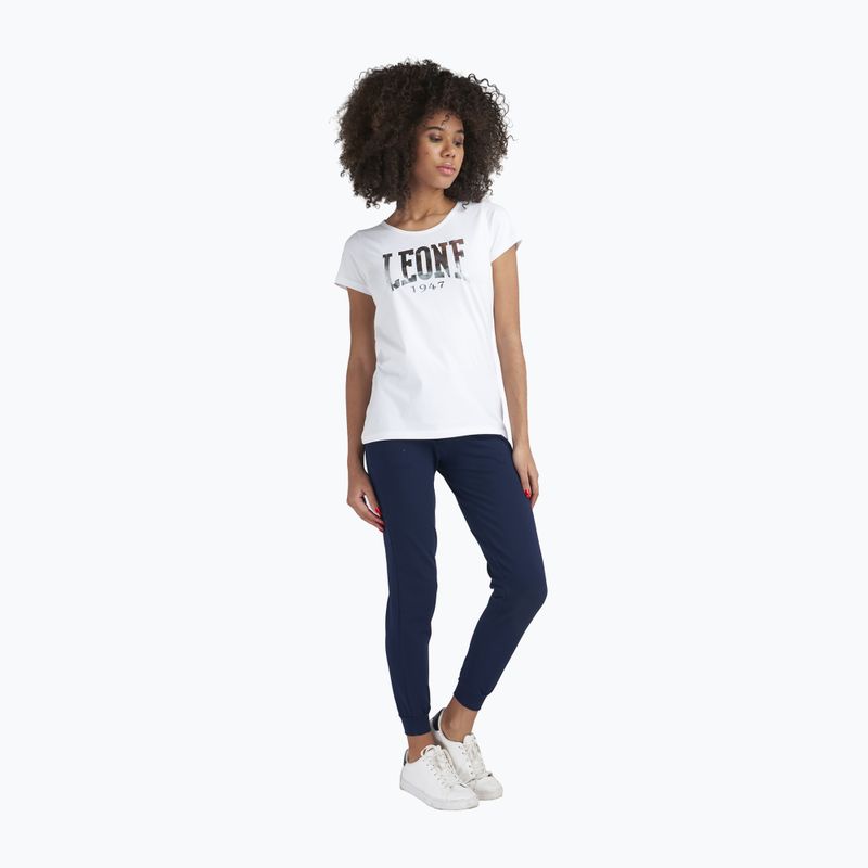 Damen-T-Shirt LEONE 1947 Big Logo Basic flüsterweiß 2