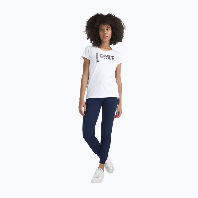 Damen-T-Shirt LEONE 1947 Big Logo Basic flüsterweiß 4