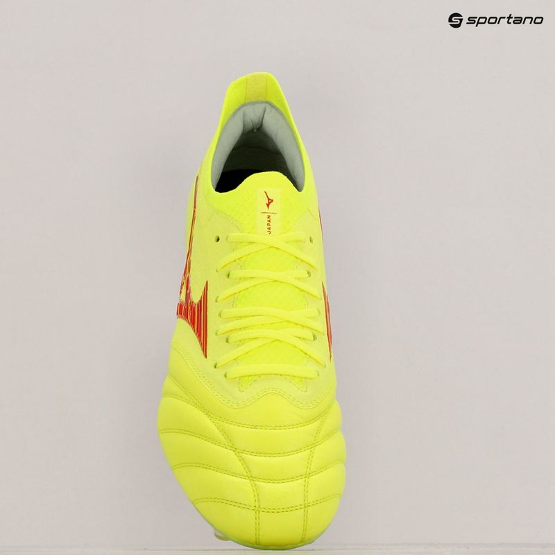 Fußballschuhe Herren Mizuno Morelia Neo IV Β Japan Mix safety yellow/flery coral 2/safety yellow 9