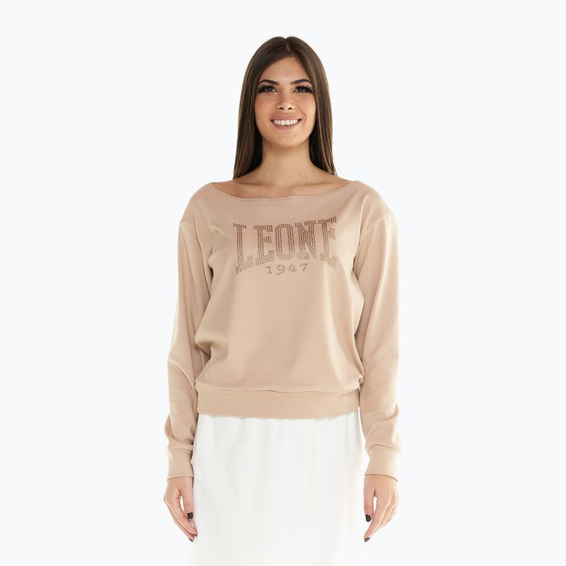 Damen Sweatshirt LEONE 1947 Chic Boxing beige