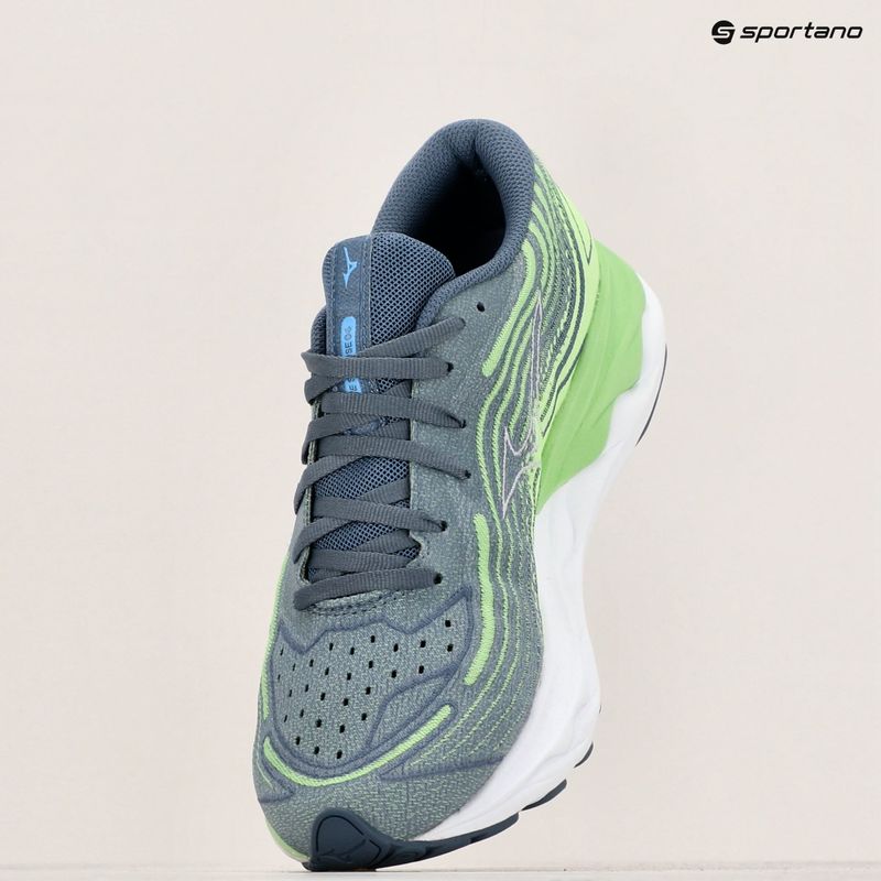 Herren Laufschuhe Mizuno Wave Skyrise 4 camo grün/china blau/909c 9
