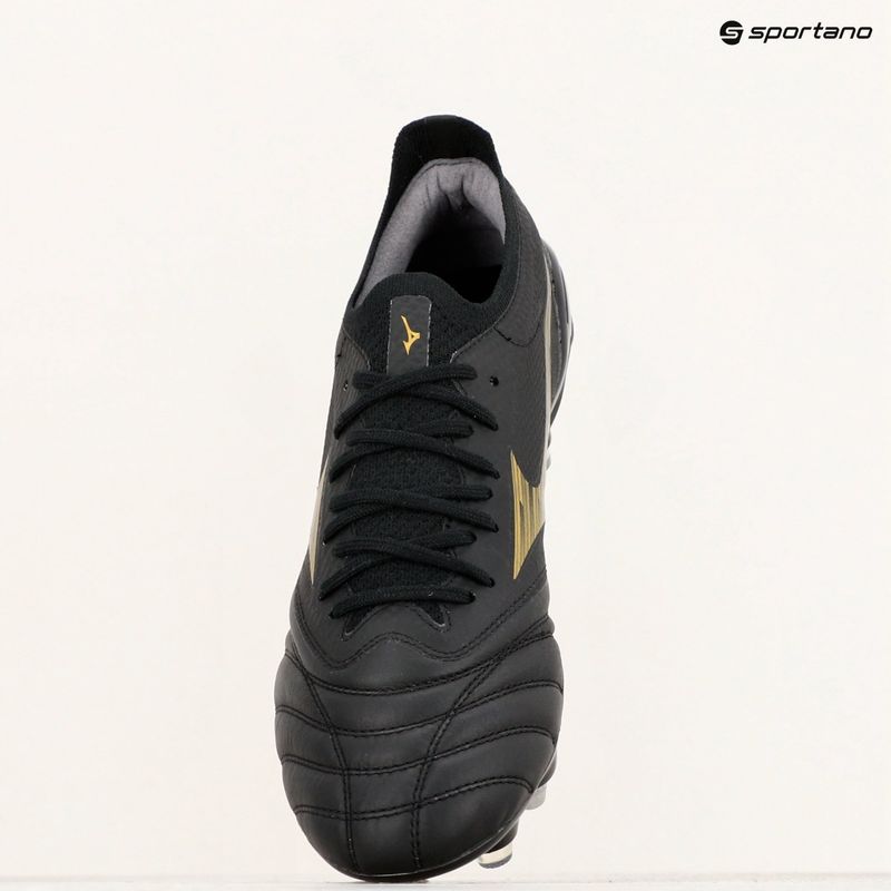 Herren Mizuno Morelia Neo IV Beta SG Fußballschuhe schwarz/gold/schwarz 9