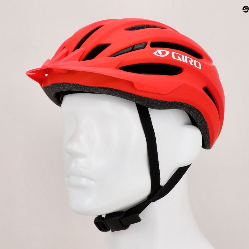 Giro Register II matt leuchtend rot/weißer Fahrradhelm 7