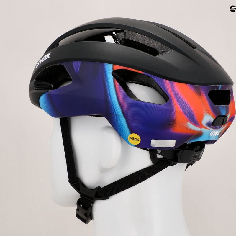 Fahrradhelm UVEX Rise Pro MIPS schwarz/galaxy matt 12