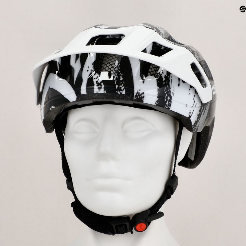 Kinderfahrradhelm UVEX React Jr weiß/schwarz 12