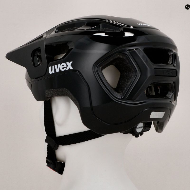 Kinderfahrradhelm UVEX React Jr schwarz 8