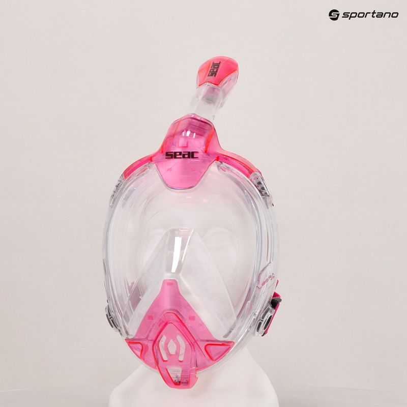 Vollgesichtsmaske zum Schnorcheln SEAC Libera transparent/pink 7