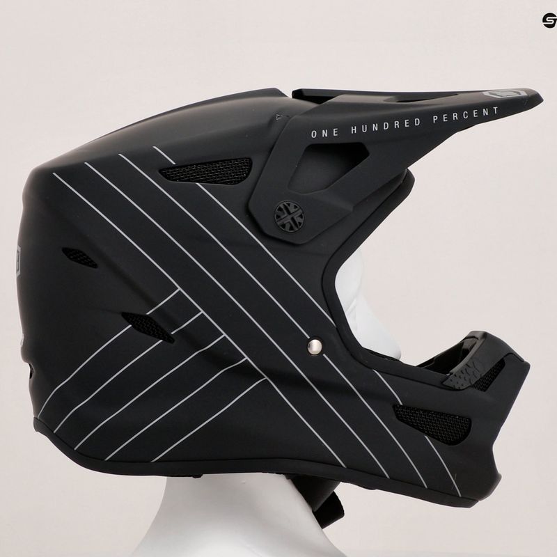 Kinderfahrradhelm 100% Status Jugend schwarz 9