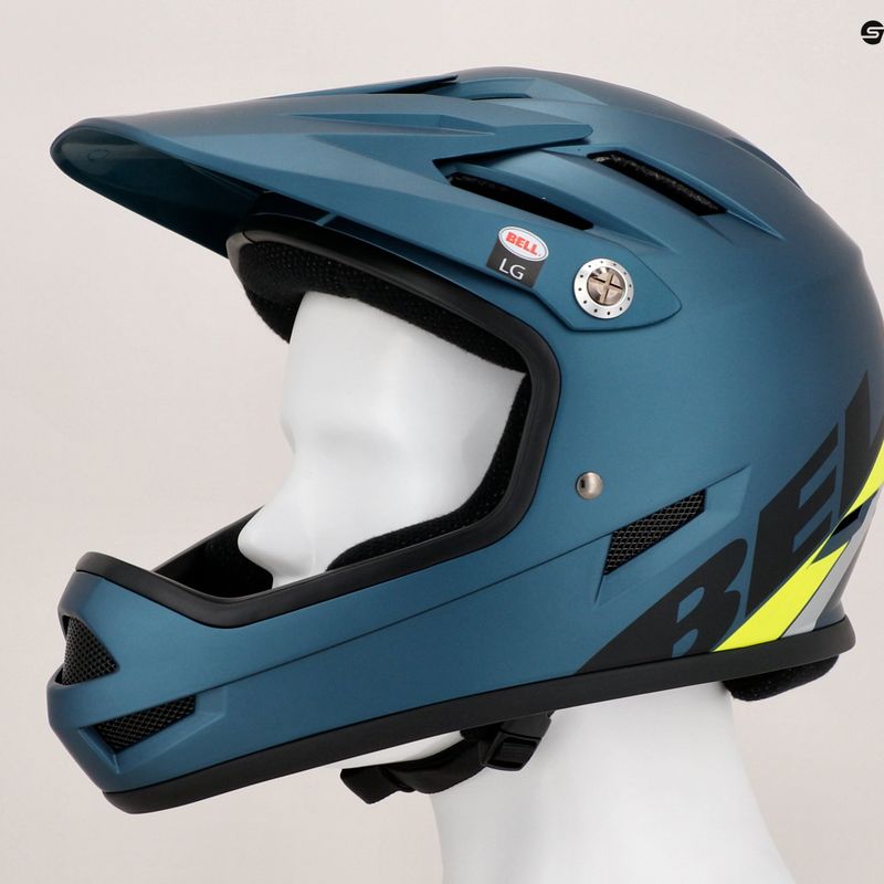 Bell Sanction matt blau/hi-viz Fahrradhelm 11