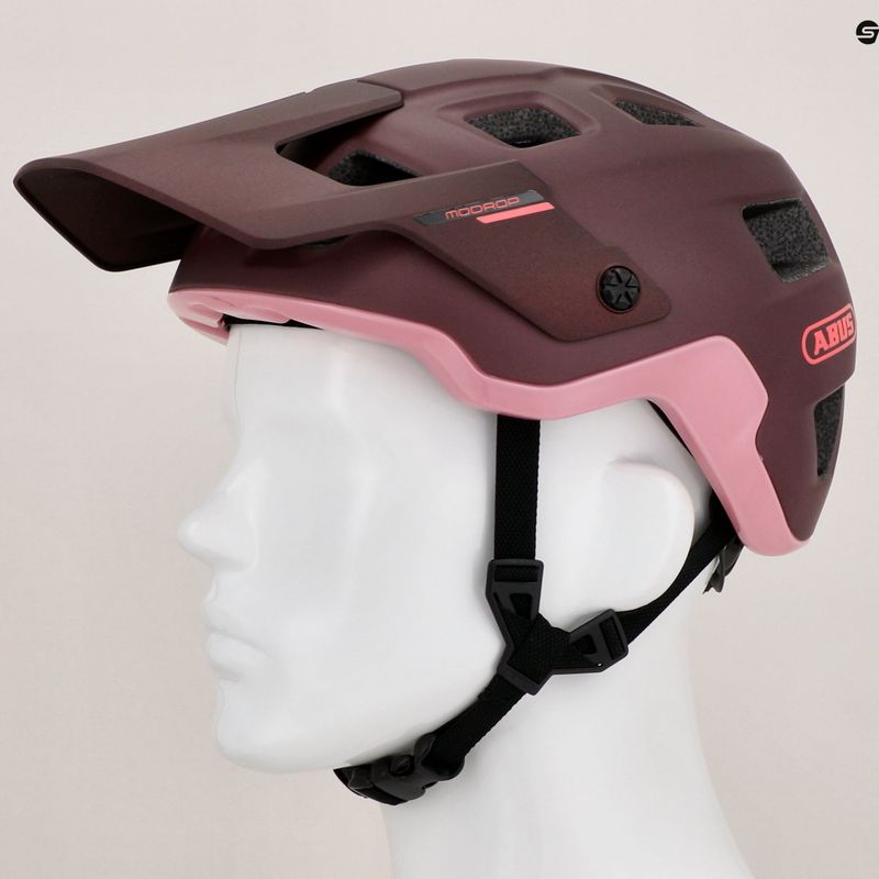 ABUS MoDrop wildberry rot Fahrradhelm 9