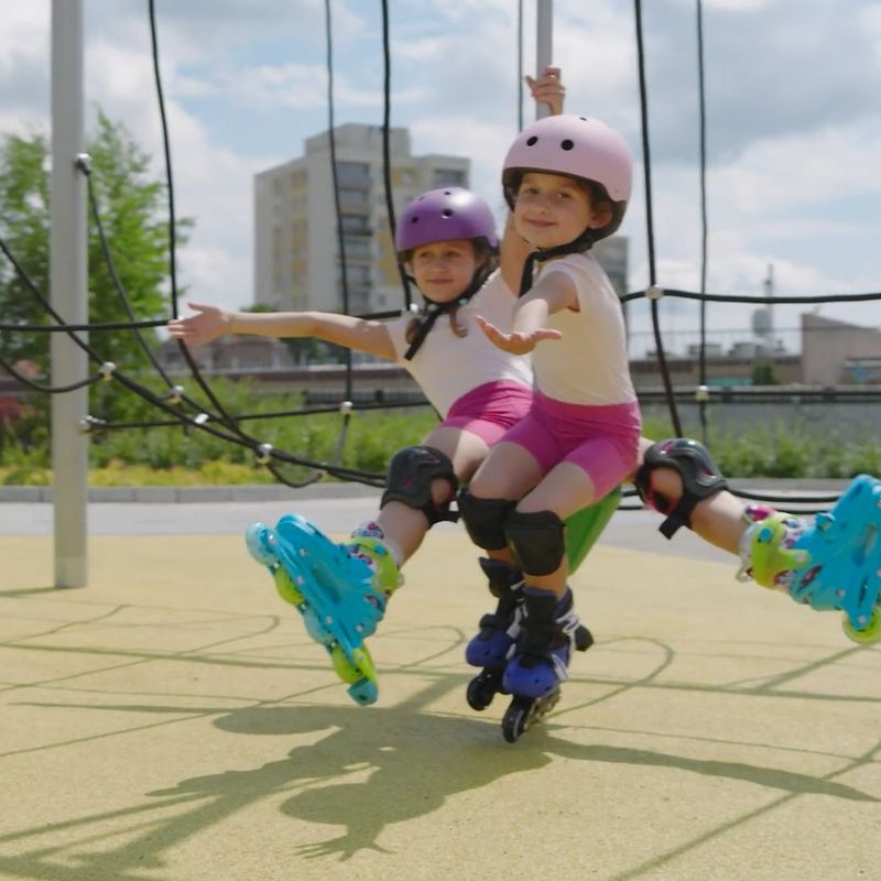 ATTABO 2-in-1 Schlittschuhe für Kinder Kylo rosa 26