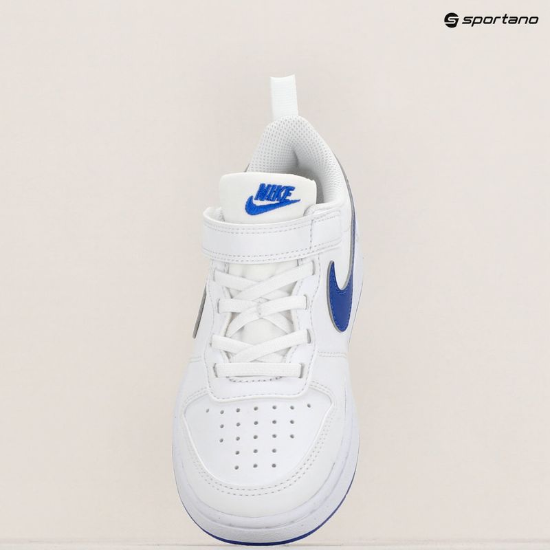 Nike Court Borough Low Kinderschuhe Recraft Weiß/Hyper Royal 9