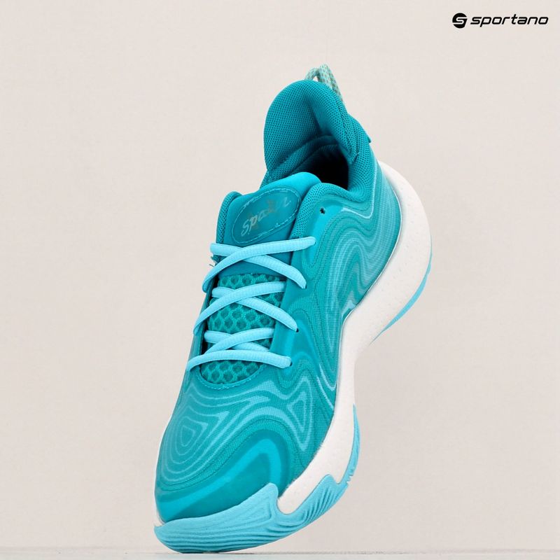 Under Armour Spawn 6 Schaltung teal / Himmel blau / weiß Basketball-Schuhe 9