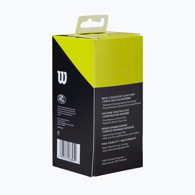 Pickleball-Bällel Wilson TRU 32 Picketball 2 Stk. yellow