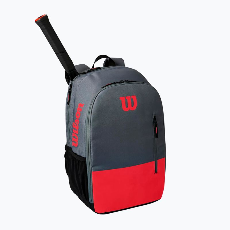 Wilson Team Tennis Rucksack grau-rot WR8009904 7