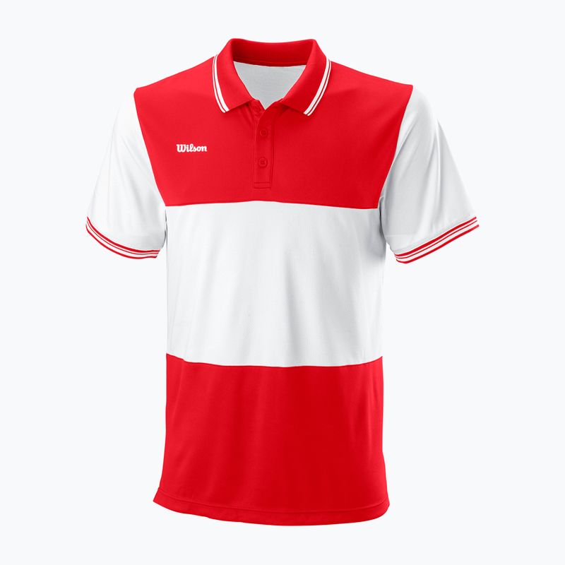 Herren Tennishemd Wilson Team II Polo rot WRA794202