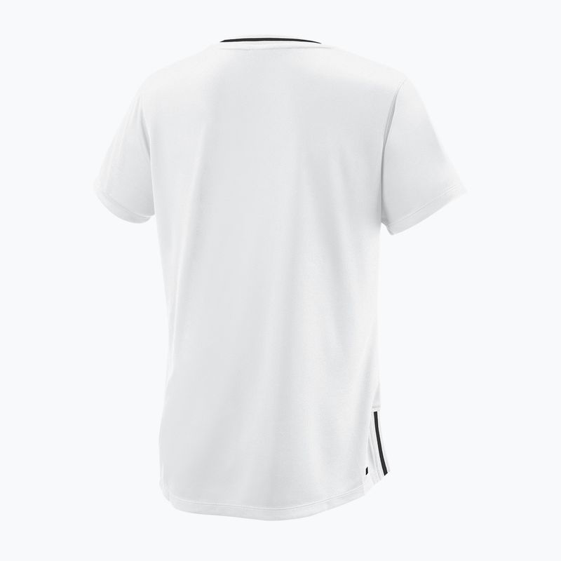 Damen Tennisshirt Wilson Team II V-Ausschnitt weiß WRA795302 2