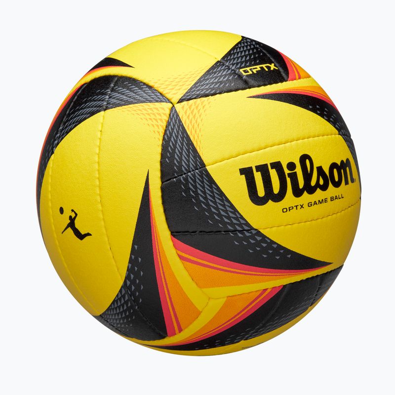Volleyball Wilson OPTX AVP VB Game black/yellow Größe 5 2