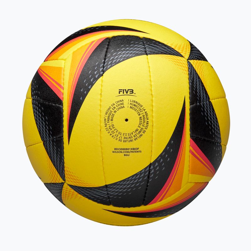 Volleyball Wilson OPTX AVP VB Game black/yellow Größe 5 5