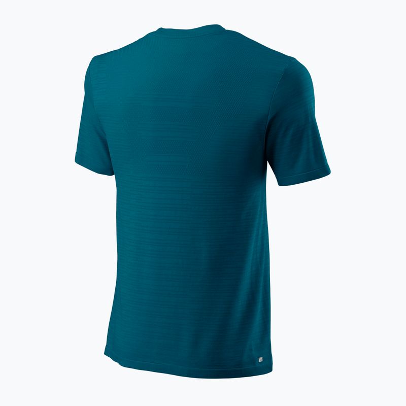 Herren-Tennisshirt Wilson Bela SMLS Crew III blau WRA813001 2