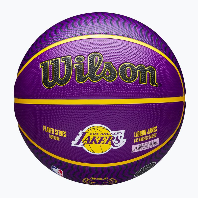 Wilson NBA Spieler Icon Outdoor Lebron Basketball WZ4005901XB7 Größe 7 6