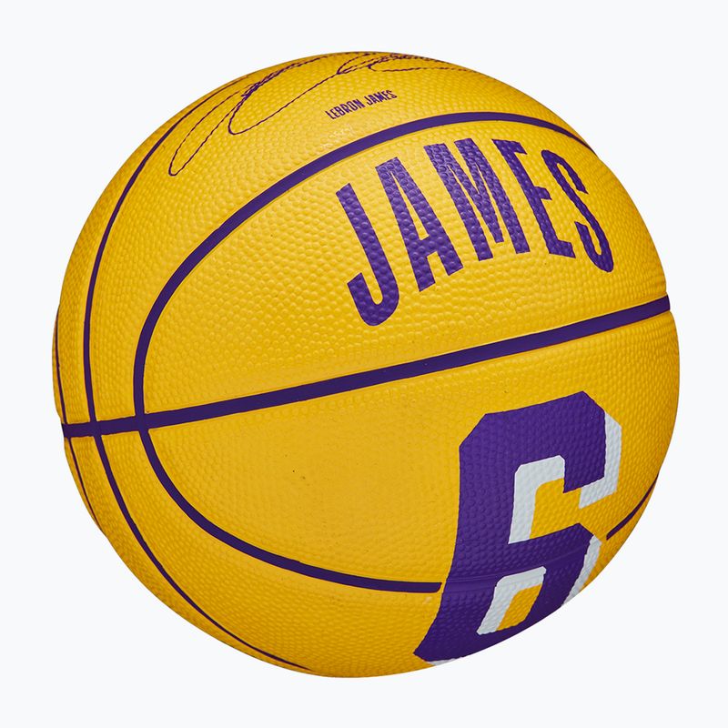 Wilson NBA Spieler Icon Mini Lebron Basketball WZ4007201XB3 Größe 3 2