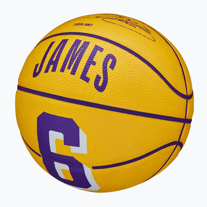 Wilson NBA Spieler Icon Mini Lebron Basketball WZ4007201XB3 Größe 3 4