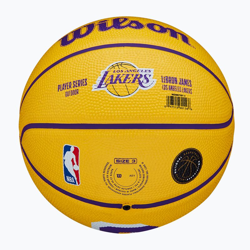 Wilson NBA Spieler Icon Mini Lebron Basketball WZ4007201XB3 Größe 3 6