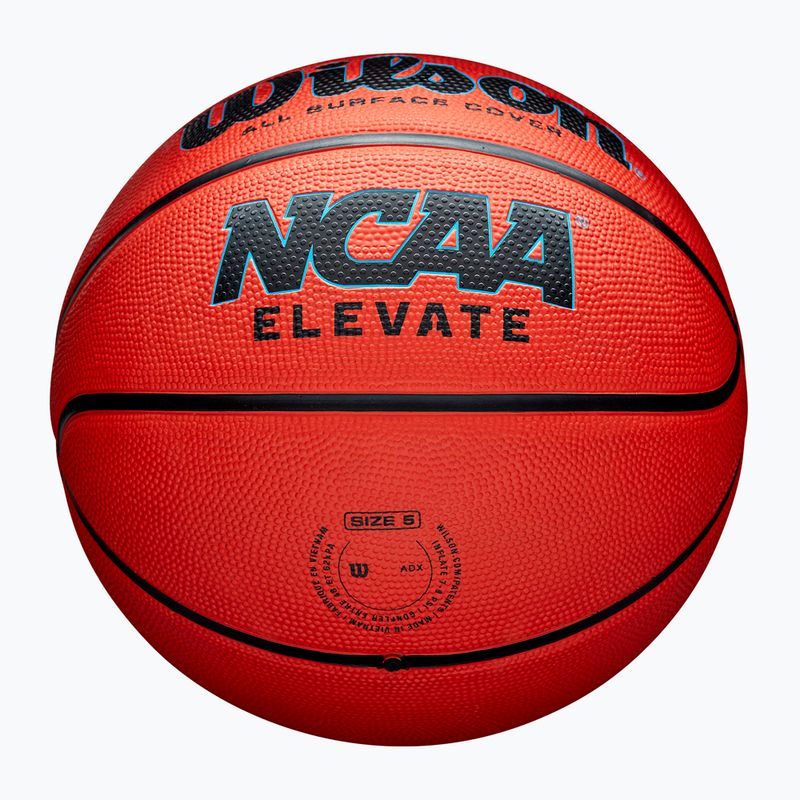 Wilson NCAA Elevate orange/schwarz Basketball Größe 6