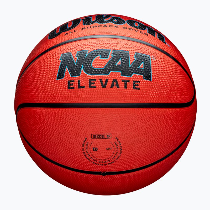 Wilson NCAA Elevate orange/schwarz Kinder Basketball Größe 5 5
