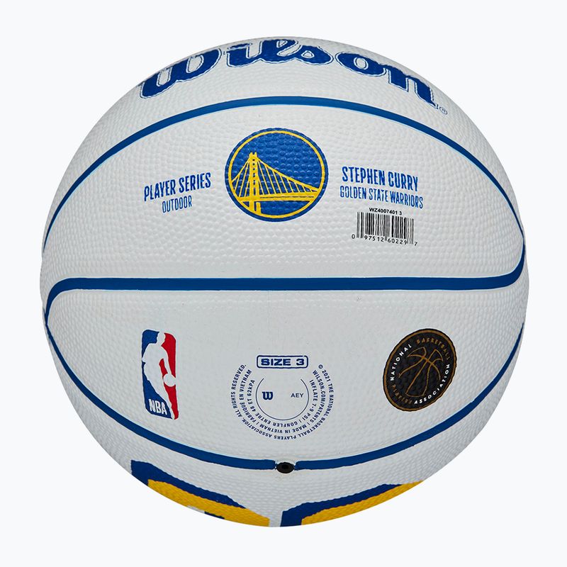 Wilson NBA Spieler Icon Mini Curry Basketball WZ4007401XB3 Größe 3 6