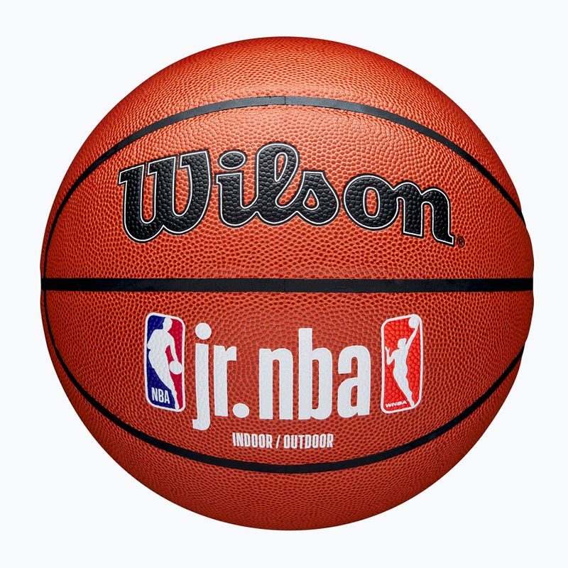 Wilson NBA JR Fam Logo Basketball Indoor Outdoor braun Größe 6