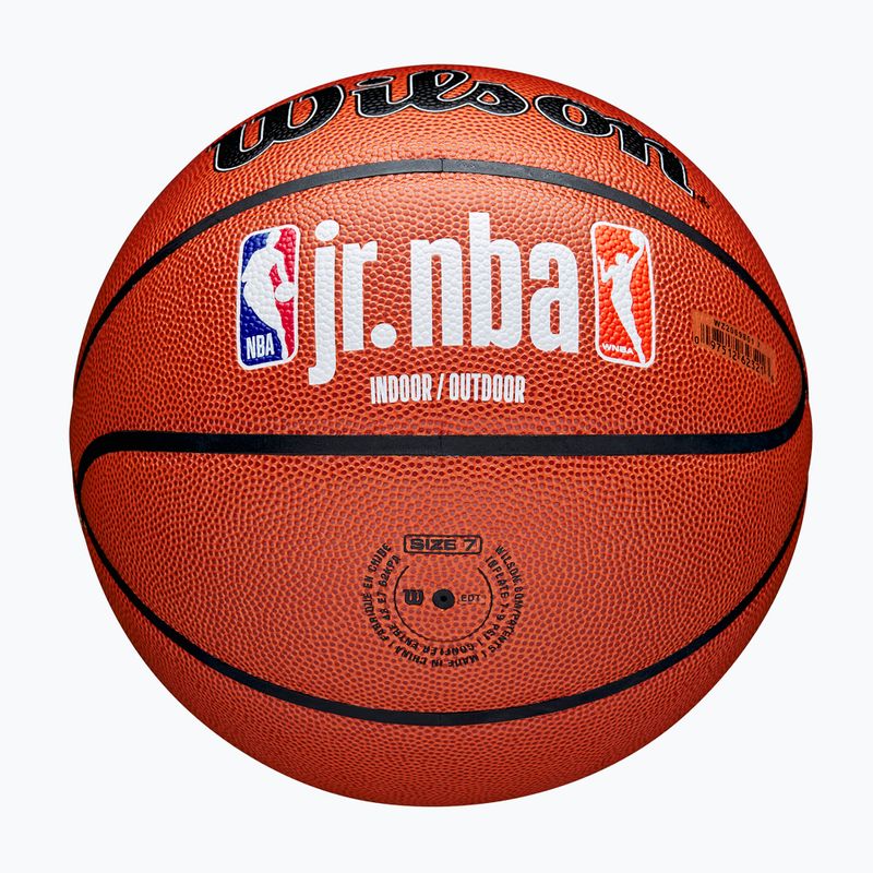 Wilson NBA JR Fam Logo Basketball Indoor Outdoor braun Größe 6 5
